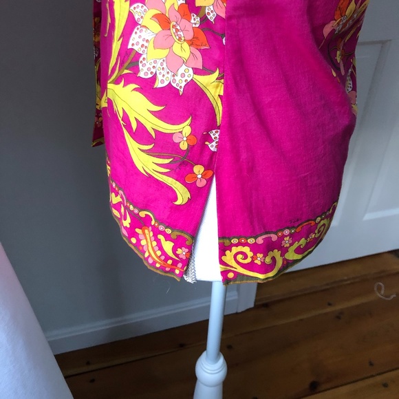 Vintage 70s Mod Floral Pucci Blouse - Picture 9 of 9
